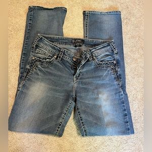 Silver Suki mid slim boot jeans. 30/33